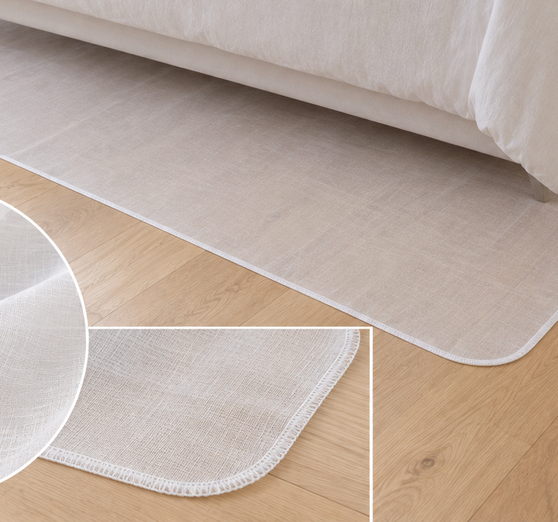 Baldachin-Unterlage für Doppelbett aus Swiss Shield Ventus 47 dB, 250 × 250 cm, mit Overlock-Naht